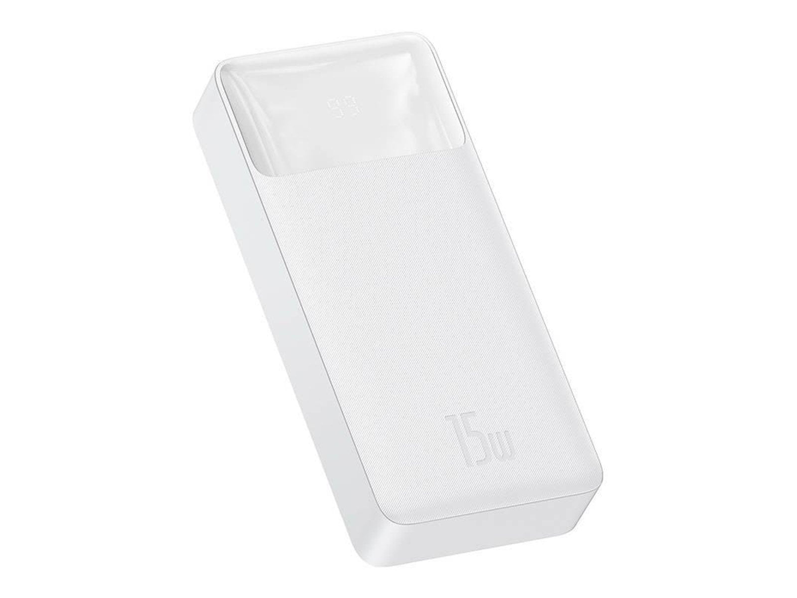 Baseus Bipow 20000mAh 15W - White Powerbank (Akku) - 20000 mAh Baseus Bipow 20000mAh 15W - White Powerbank (Akku) - 20000 mAh
